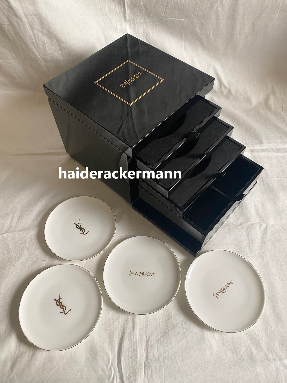 Saint Laurent YSL 2024 Mid-Autumn festival ceramic dishes box set