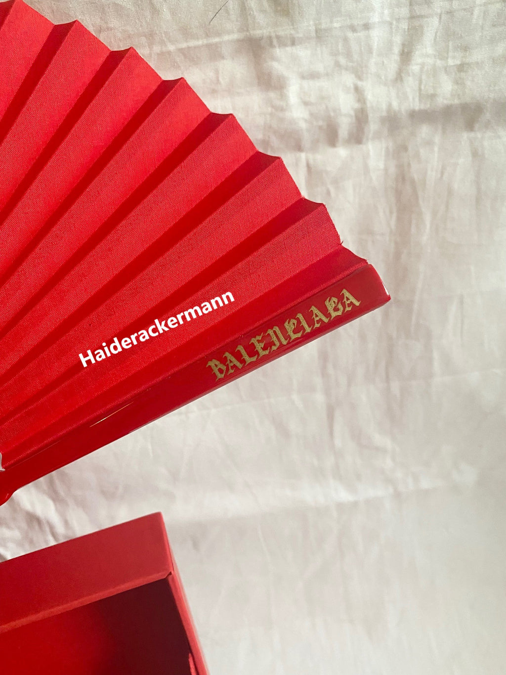 Balenciaga 2024 Chinese New Year red packet & folding fan box set