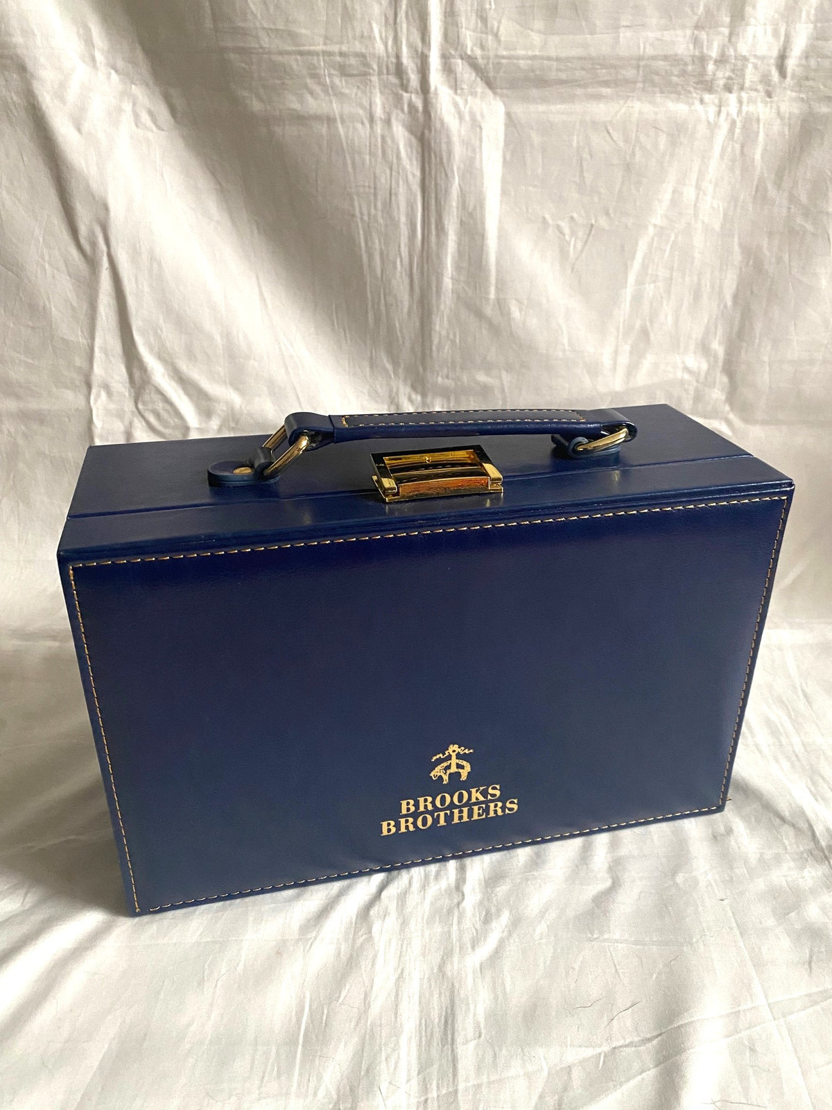 Brooks Brothers whisky wine glass & ice cube box set