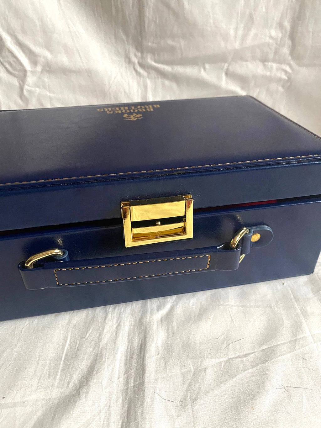 Brooks Brothers whisky wine glass & ice cube box set