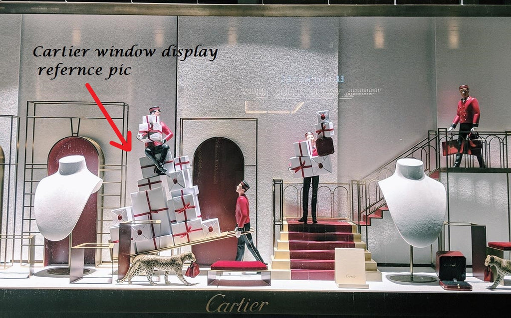 Cartier 2018 Christmas 2 belloy & gift boxes trolley box set