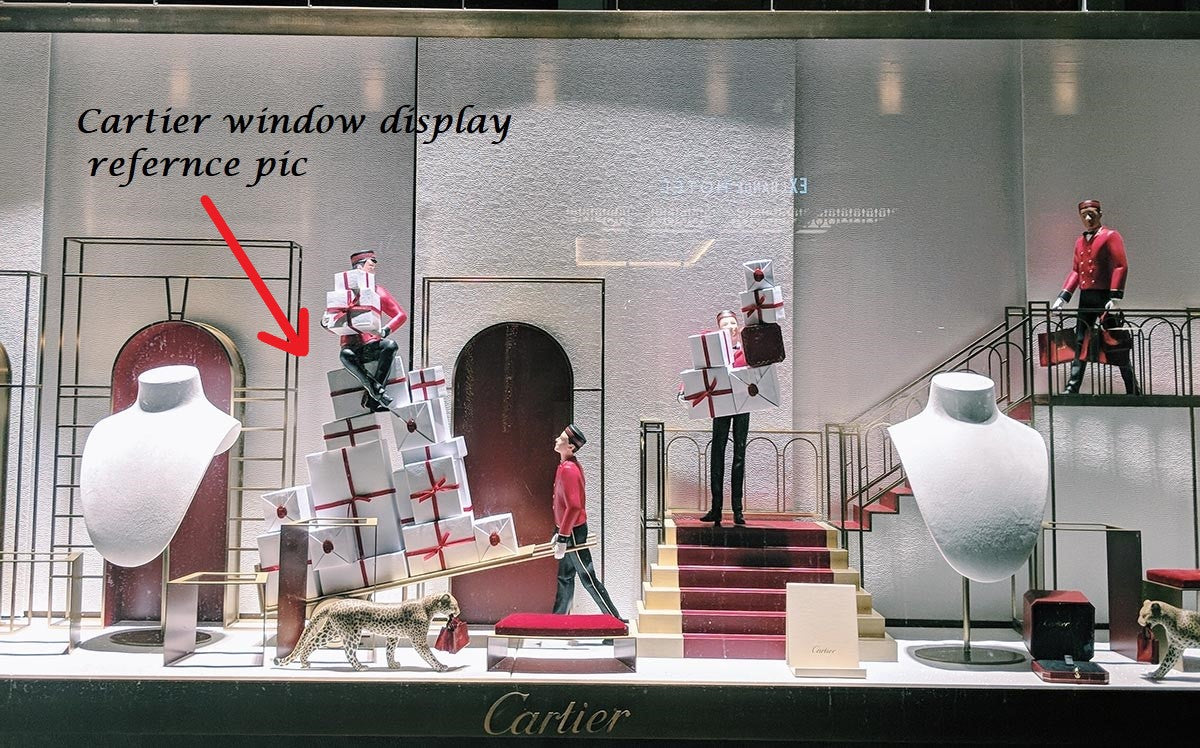 Cartier 2018 Christmas 2 belloy & gift boxes trolley box set