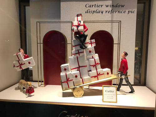 Cartier 2018 Christmas 2 belloy & gift boxes trolley box set