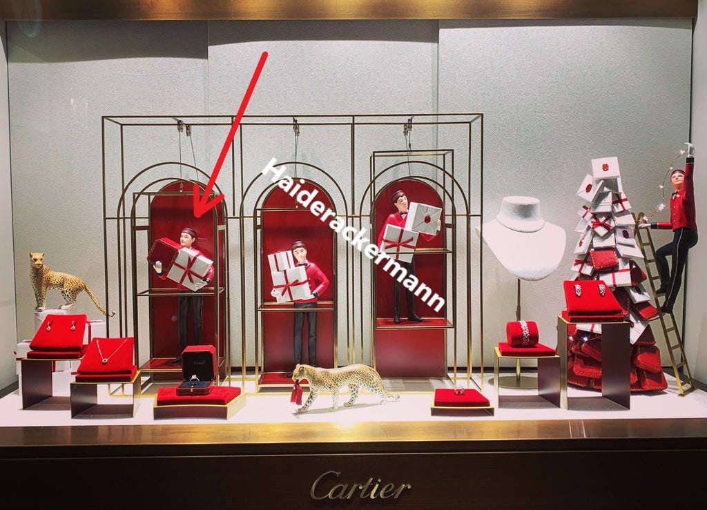 Cartier 2018 Christmas bellboy figurine for store window display