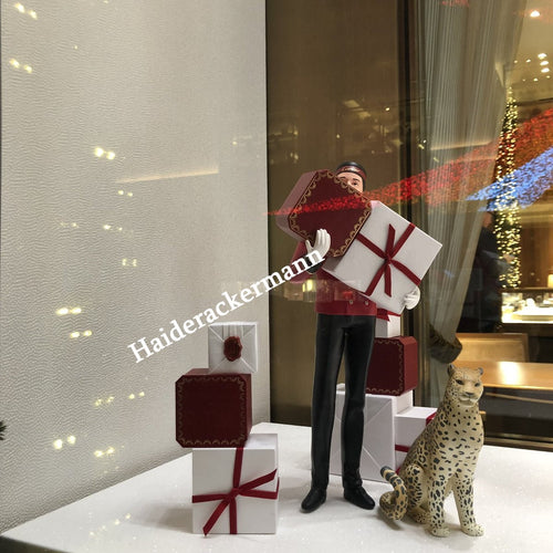 Cartier 2018 Christmas bellboy figurine for store window display