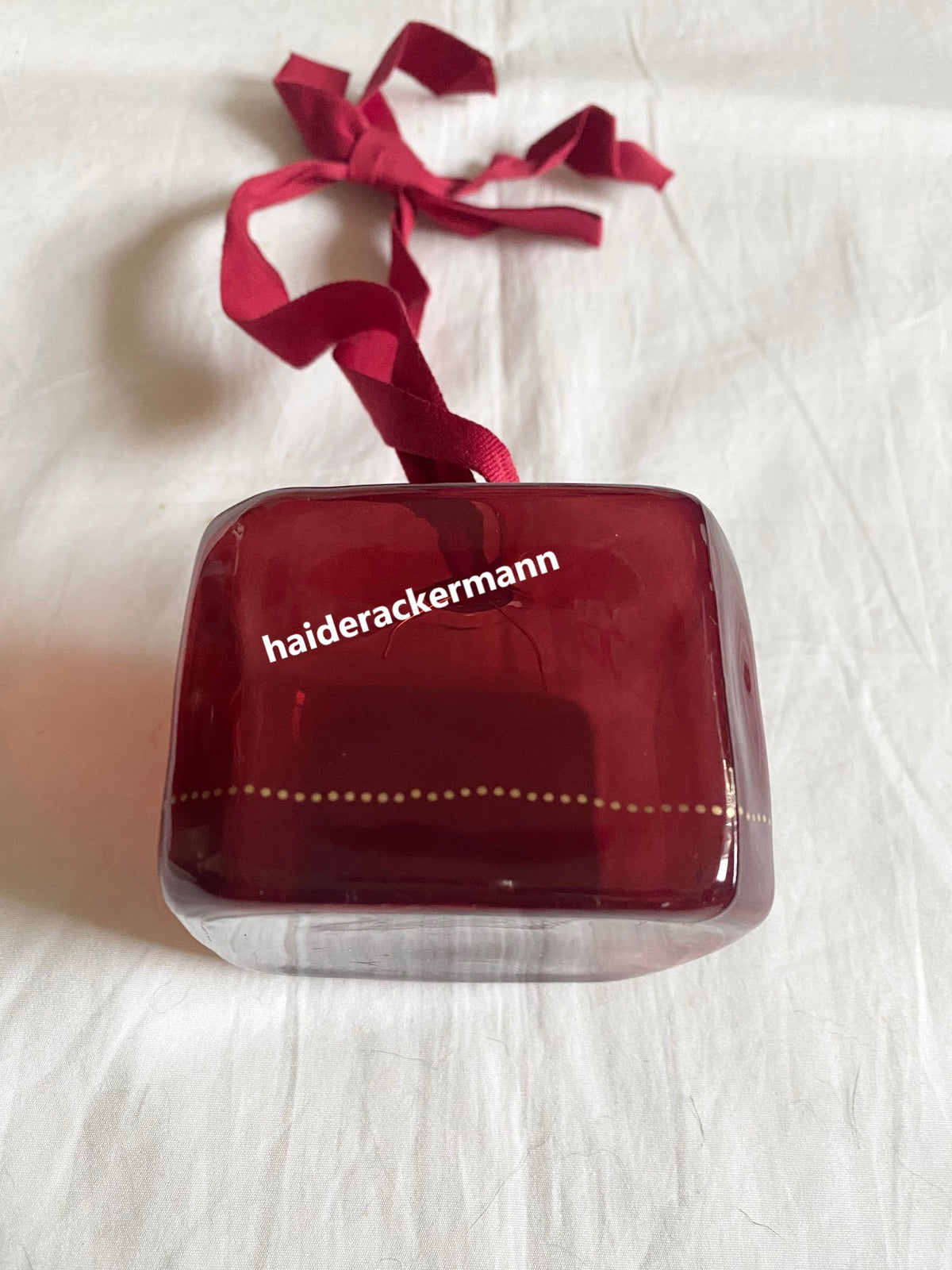 Cartier 2024 Christmas fiberglass box shape ornament