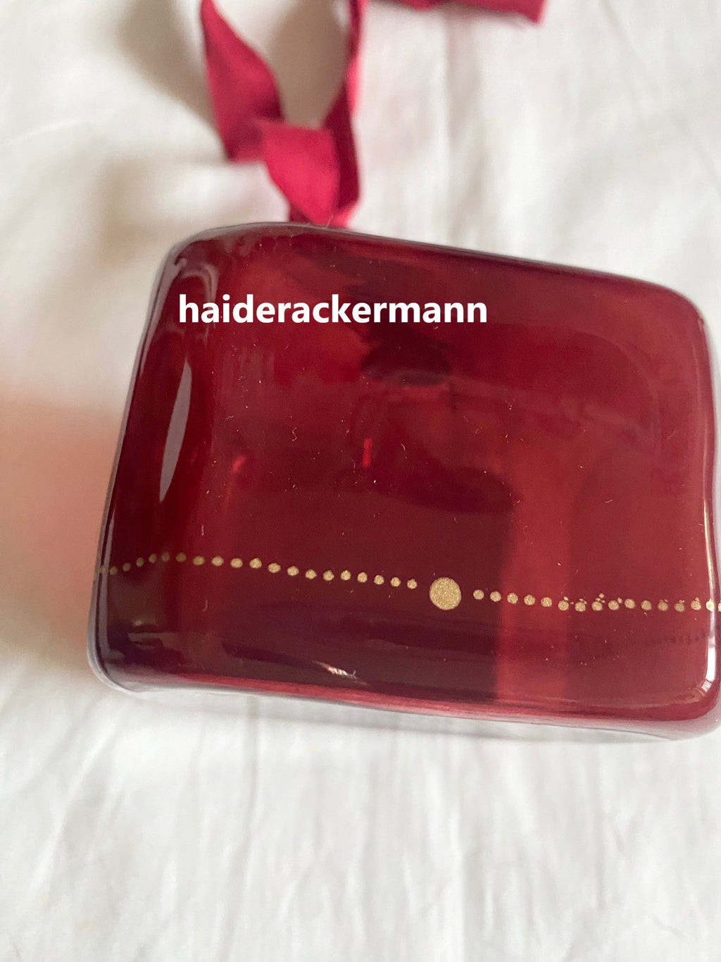 Cartier 2024 Christmas fiberglass box shape ornament