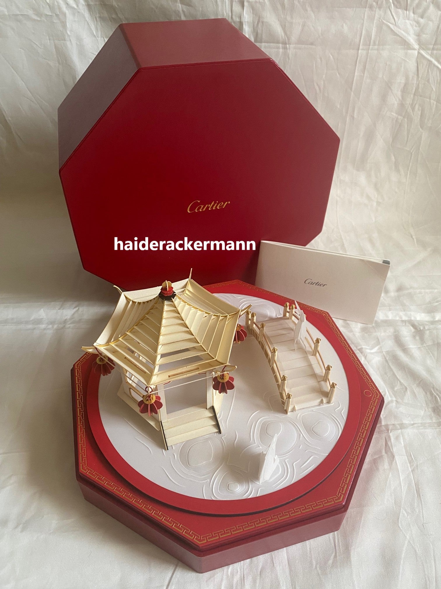 Cartier 2025 Mid-Autumn festival carousel garden lantern with light