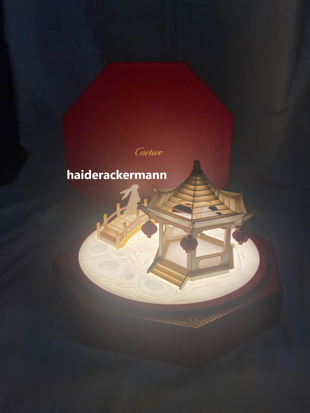 Cartier 2025 Mid-Autumn festival carousel garden lantern with light