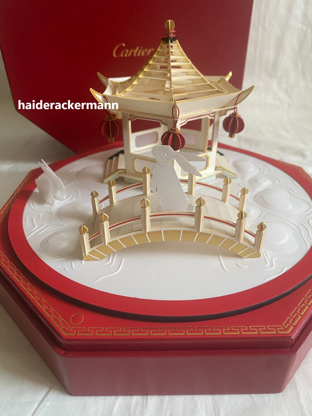 Cartier 2025 Mid-Autumn festival carousel garden lantern with light