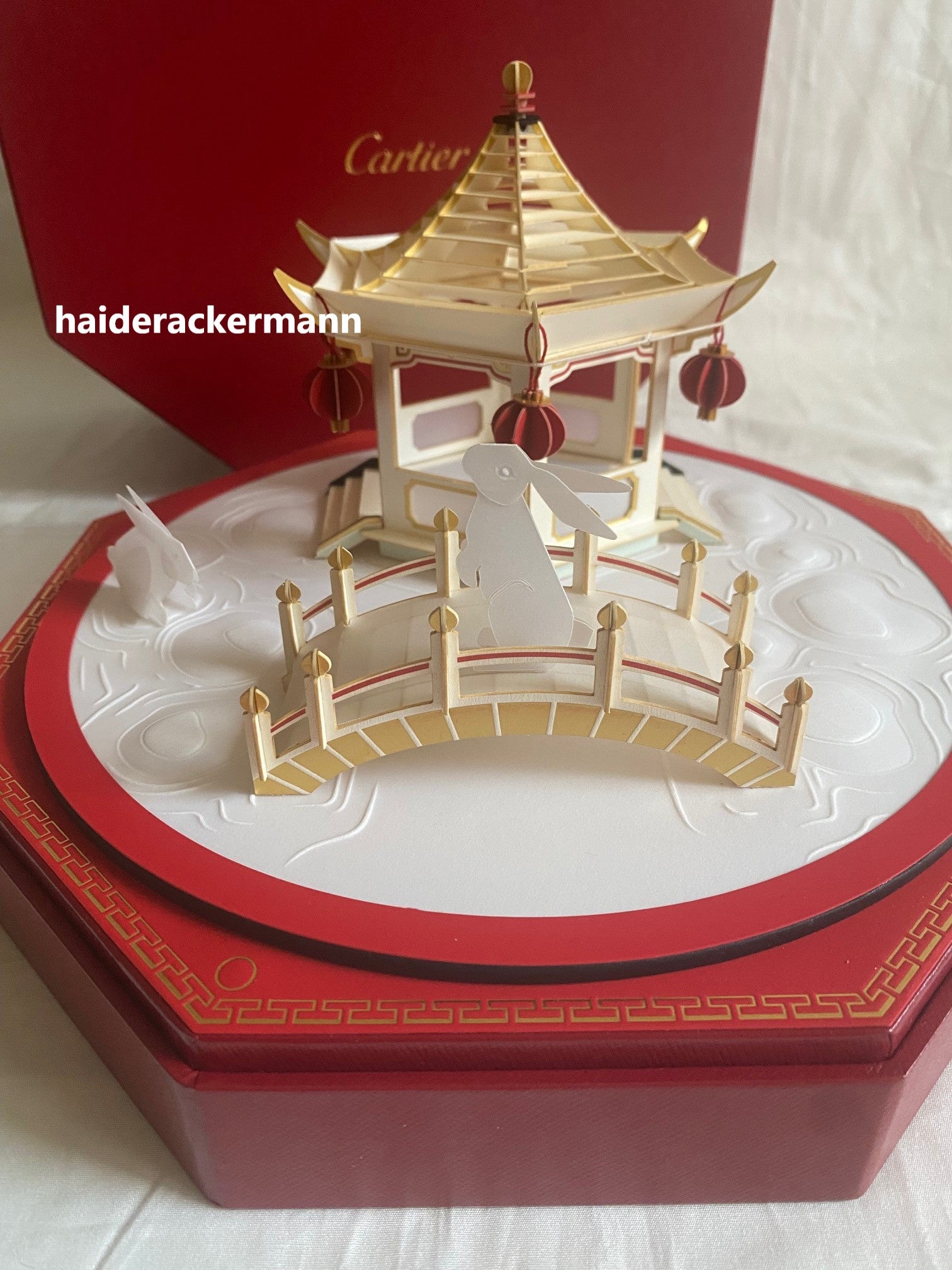 Cartier 2025 Mid-Autumn festival carousel garden lantern with light