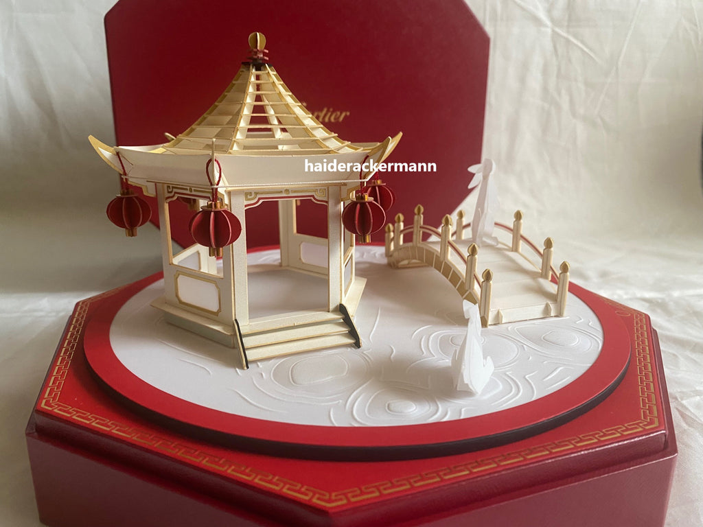 Cartier 2025 Mid-Autumn festival carousel garden lantern with light