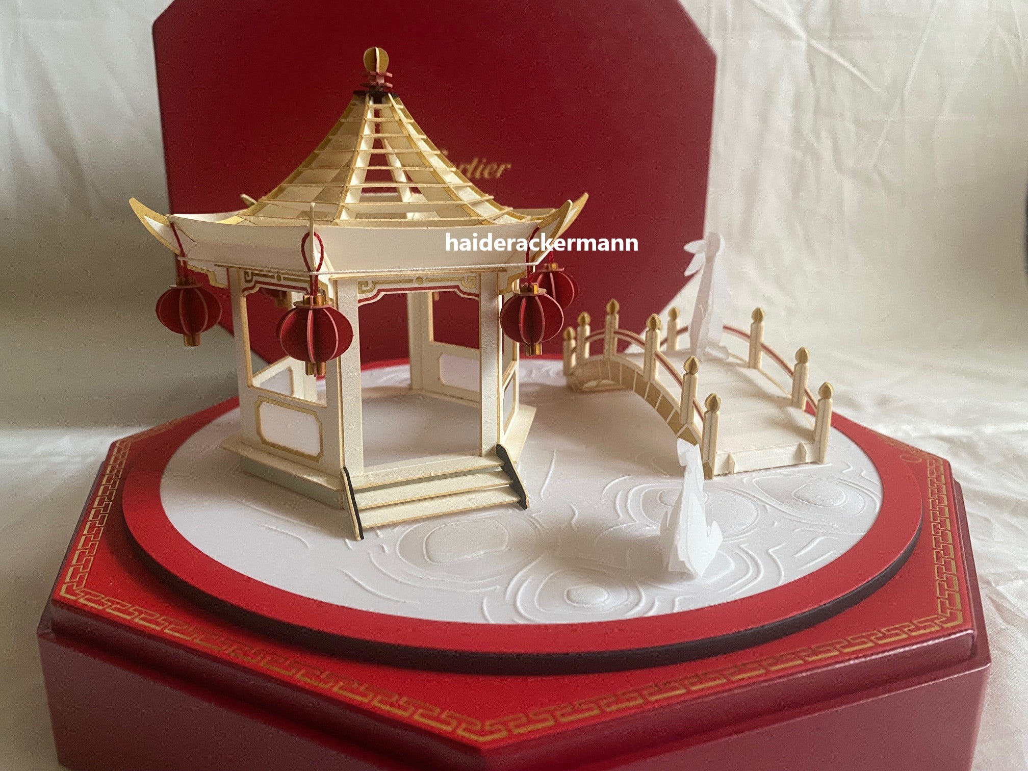 Cartier 2025 Mid-Autumn festival carousel garden lantern with light