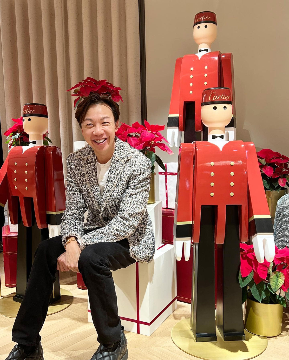 Cartier X Kay Bojesen 2020 Christmas wooden bellboy puppet figure 20 cm