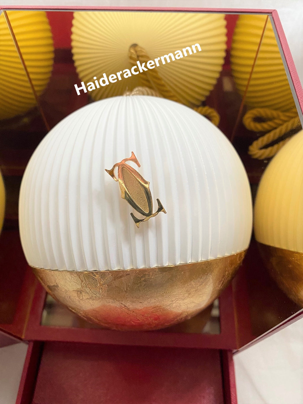 Cartier 2019 Christmas music ornament globe