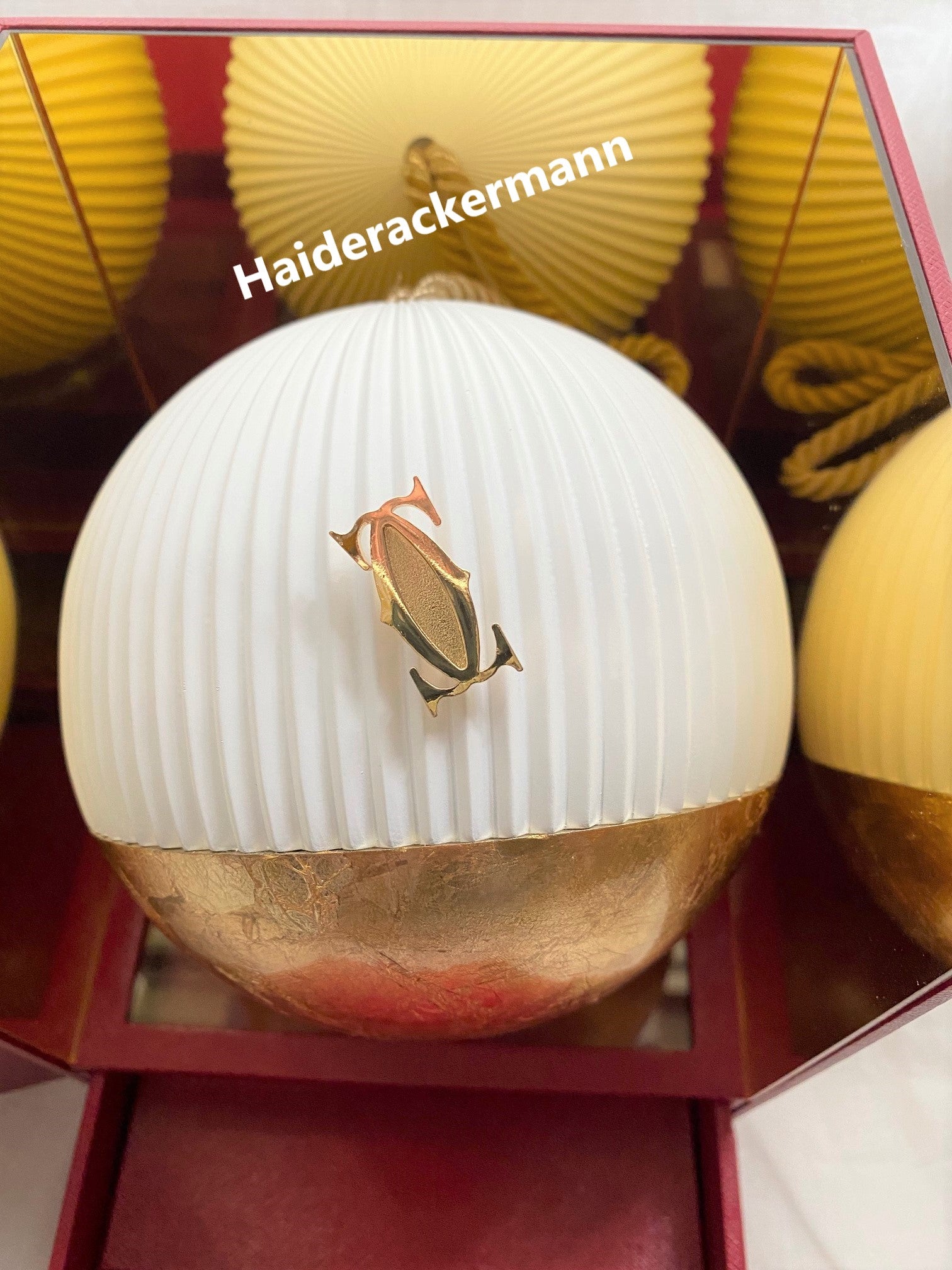 Cartier 2019 Christmas music ornament globe
