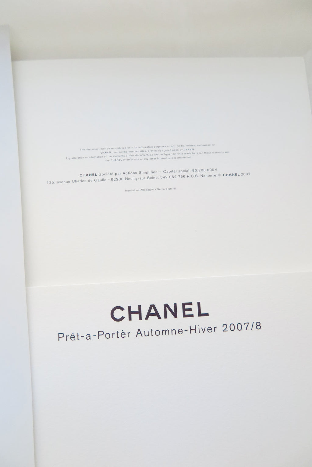 Chanel by Karl Lagerfeld 2007 Fall Winter collection