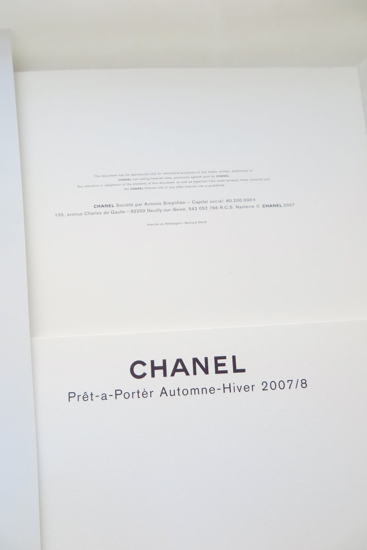 Chanel by Karl Lagerfeld 2007 Fall Winter collection