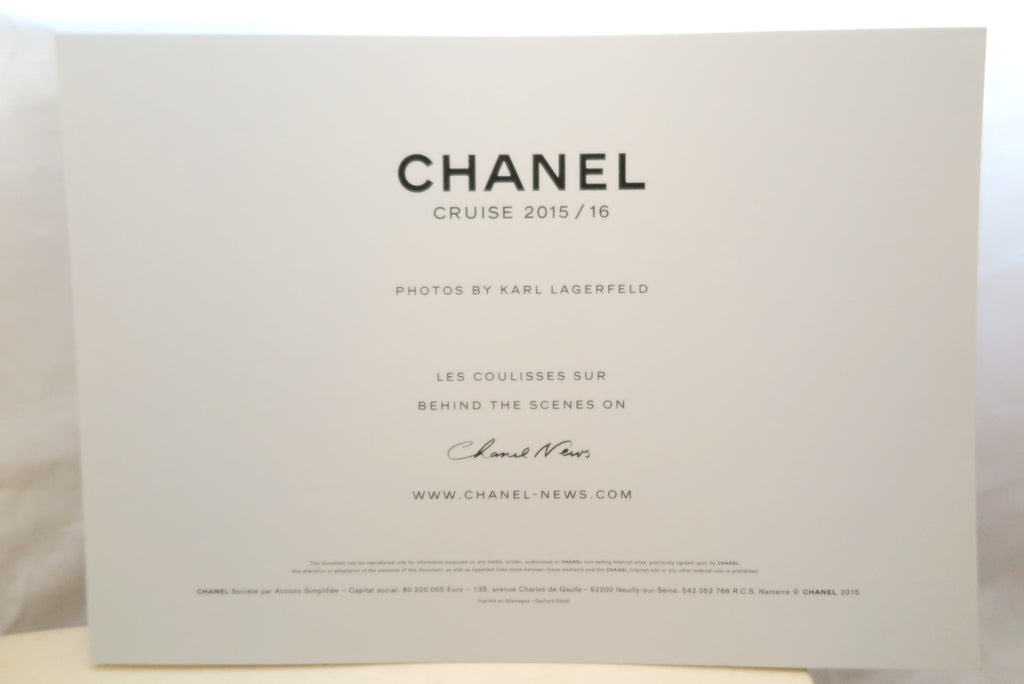 Chanel 2016 cruise Fashion Impressionism campaign photographs cardboard in wooden box