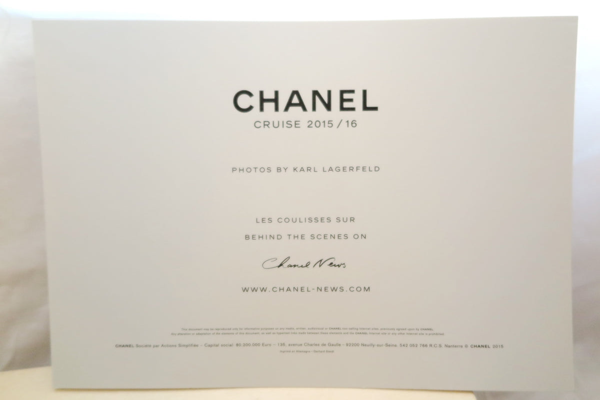 Chanel 2016 cruise Fashion Impressionism campaign photographs cardboard in wooden box