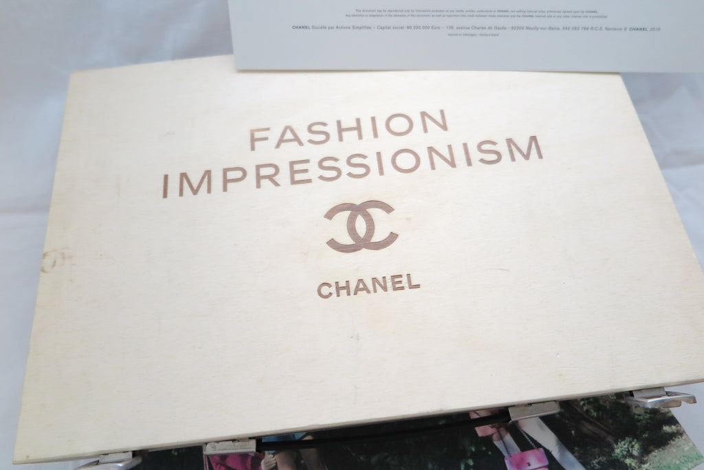 Chanel 2016 cruise Fashion Impressionism campaign photographs cardboard in wooden box