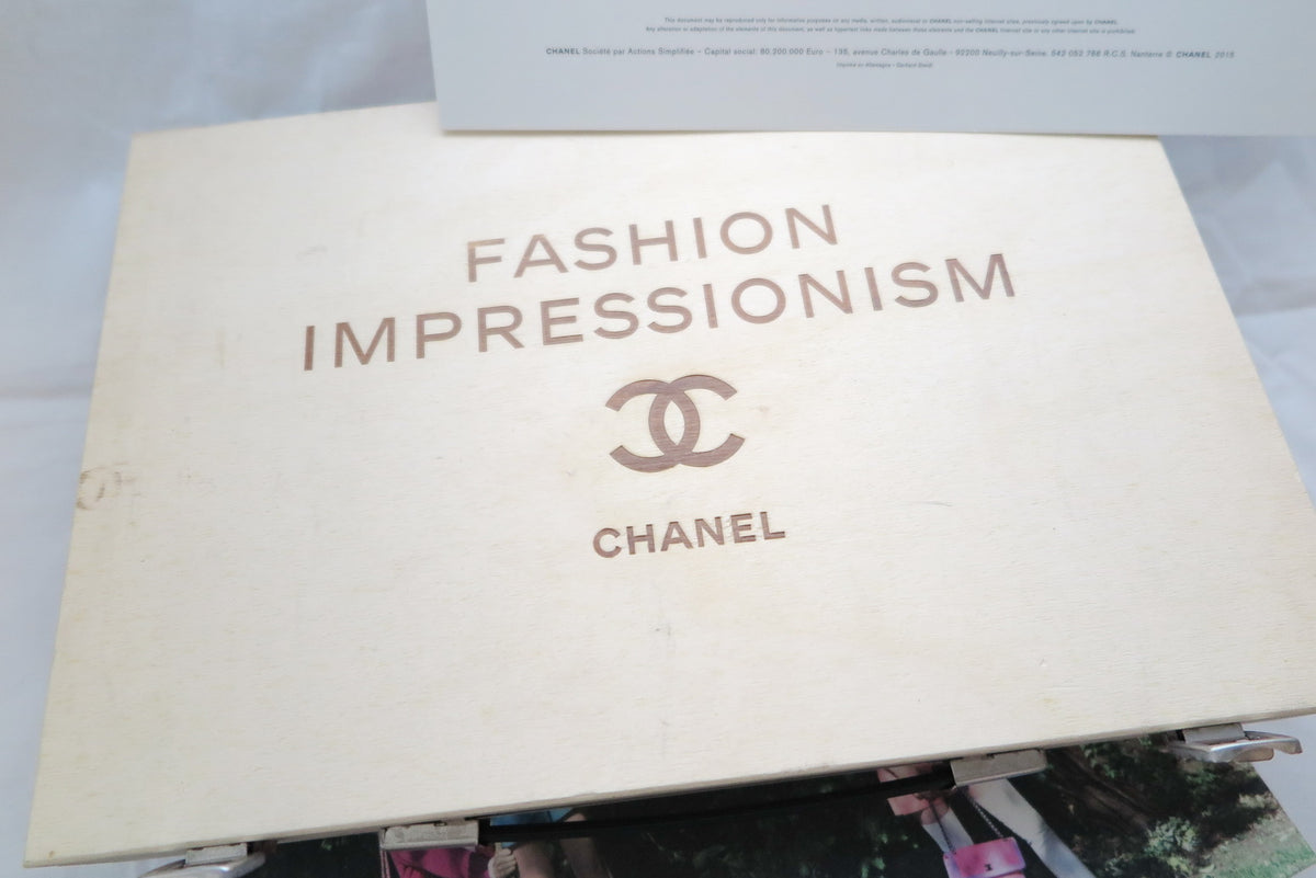 Chanel 2016 cruise Fashion Impressionism campaign photographs cardboard in wooden box