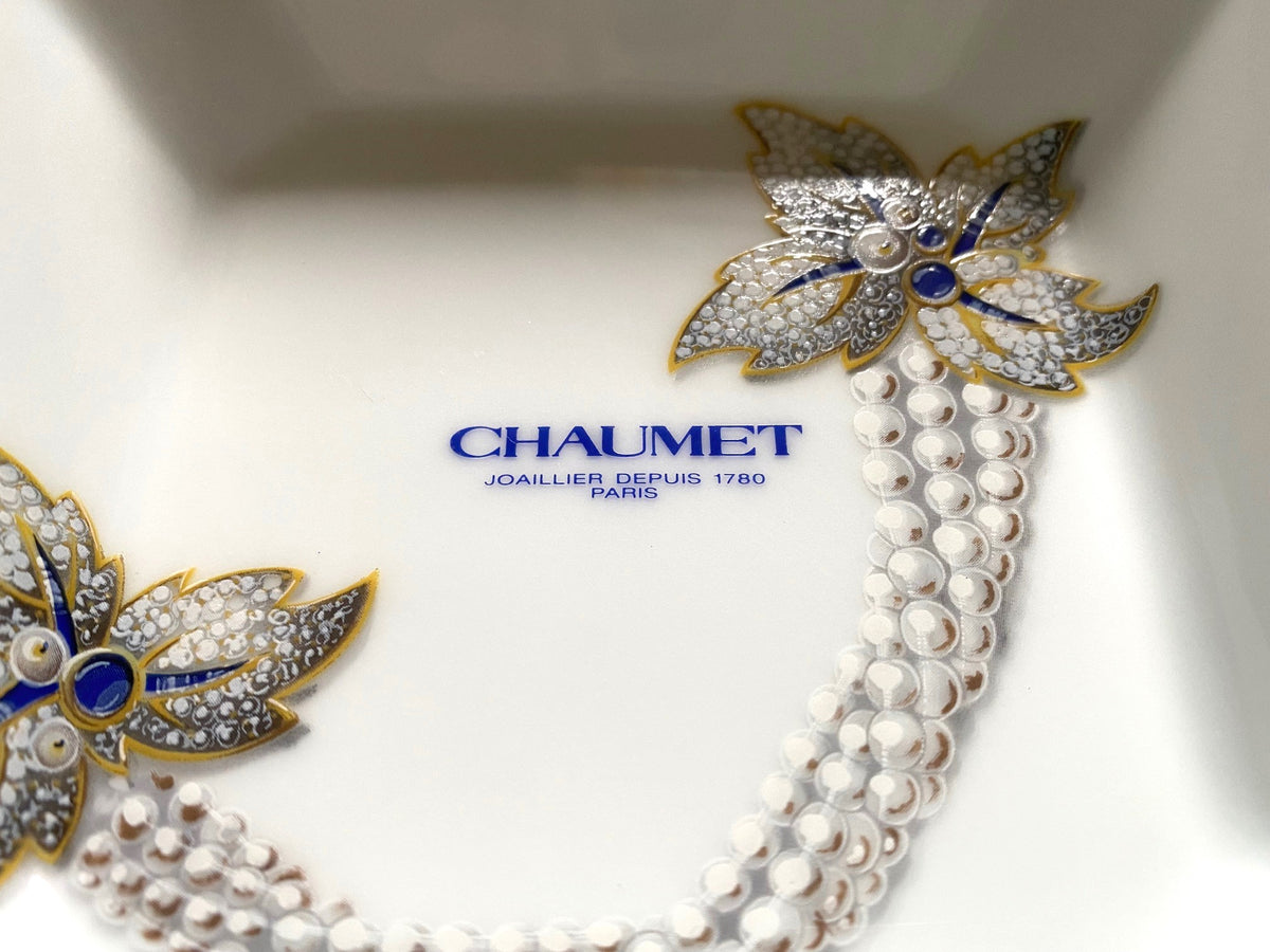 Chaumet x Bernardaud vintage diamond necklace motif ashtray