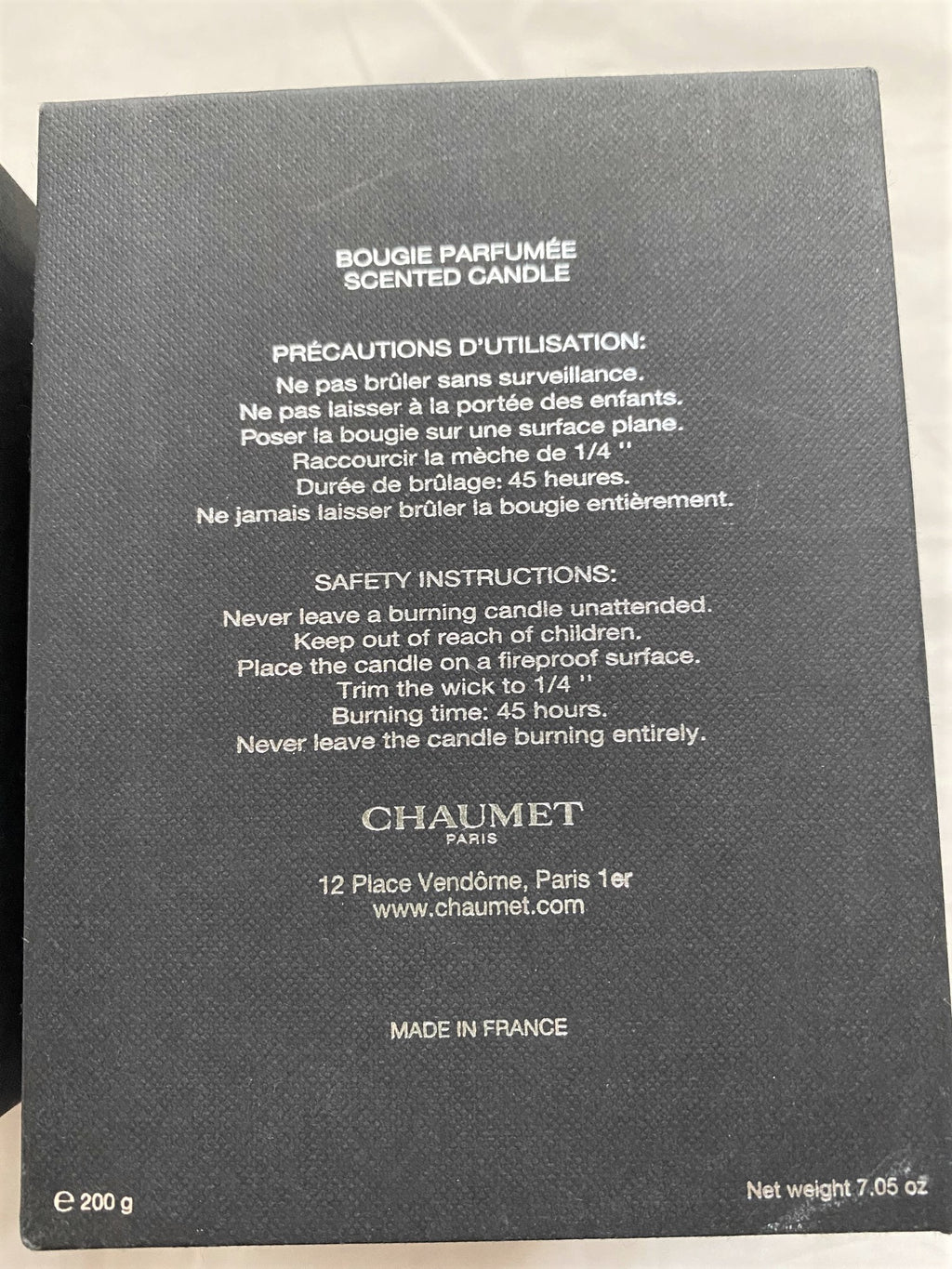 Chaumet 2020 Dandy scented candle 200g