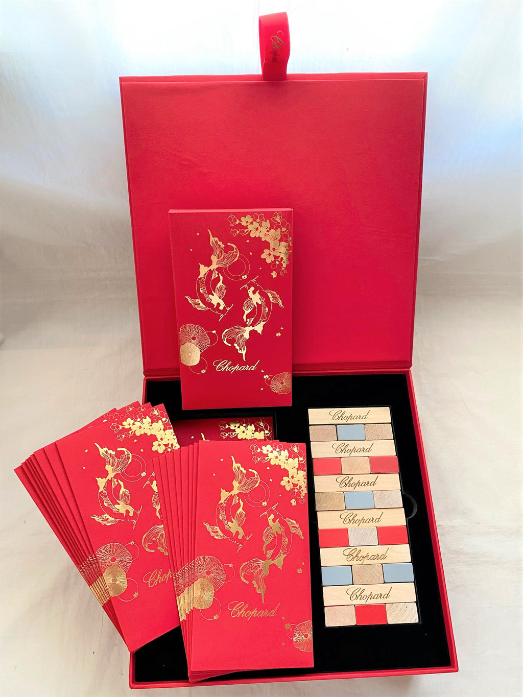 Chopard 2021 Chinese New Year wooden blocks game & red packet box set