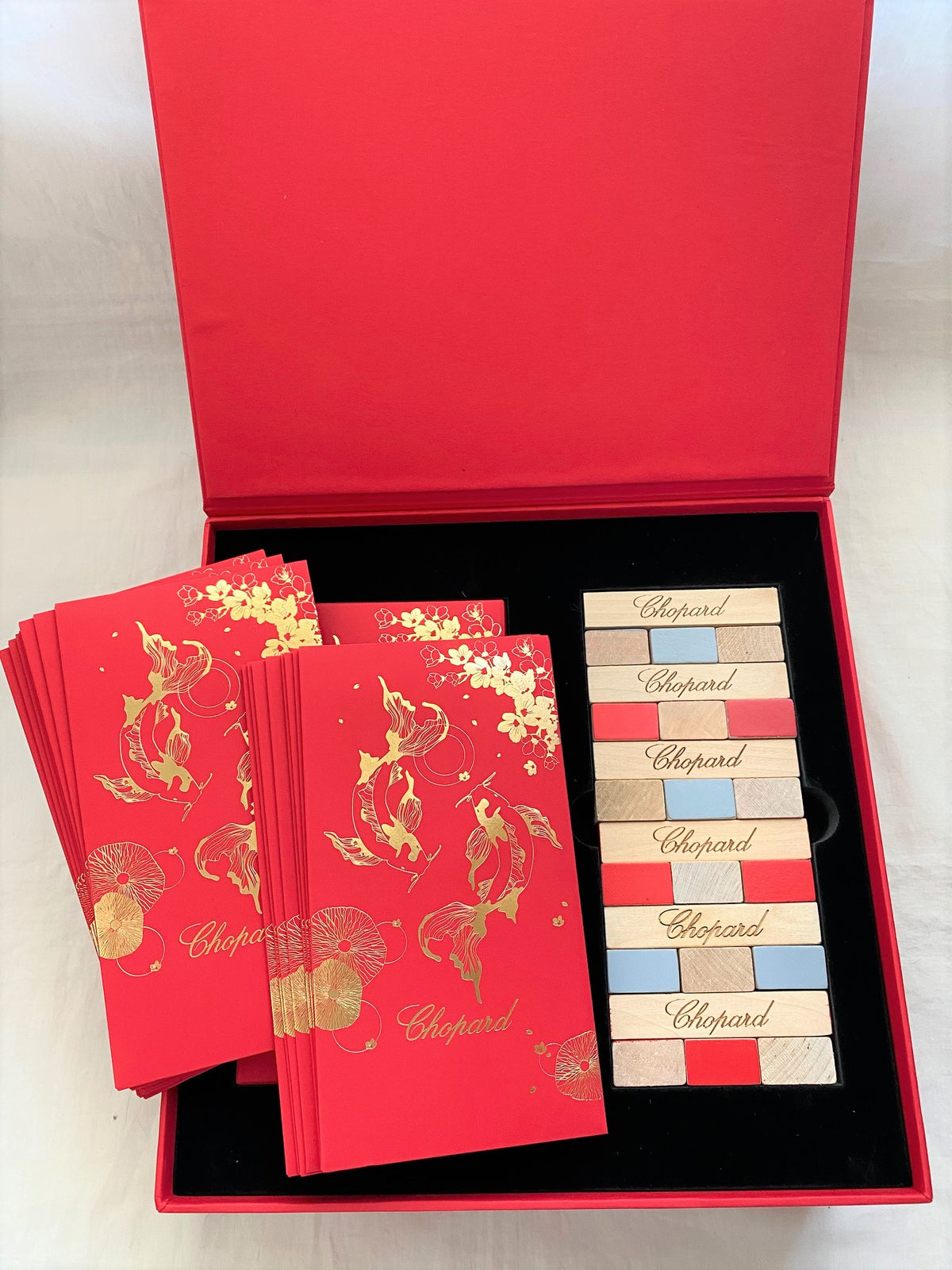 Chopard 2021 Chinese New Year wooden blocks game & red packet box set