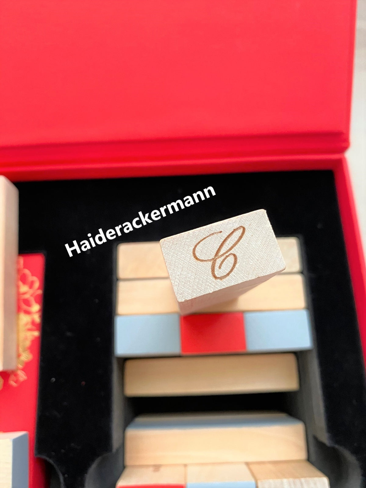 Chopard 2021 Chinese New Year wooden blocks game & red packet box set