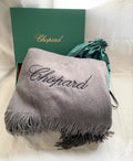 Chopard large wool shawl throw blanket