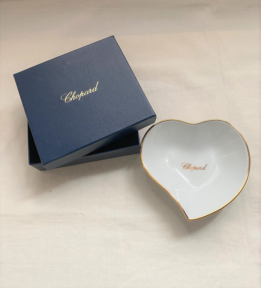 Chopard limoges heartshape trinket tray