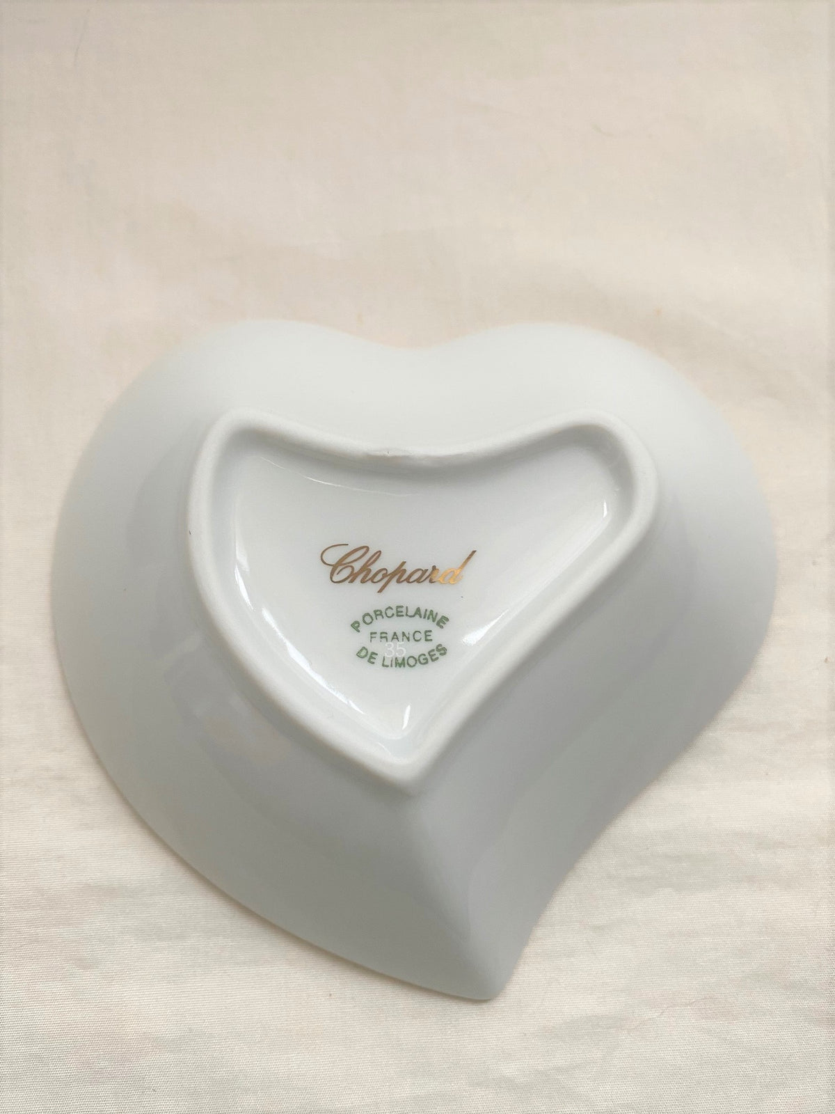 Chopard limoges heartshape trinket tray