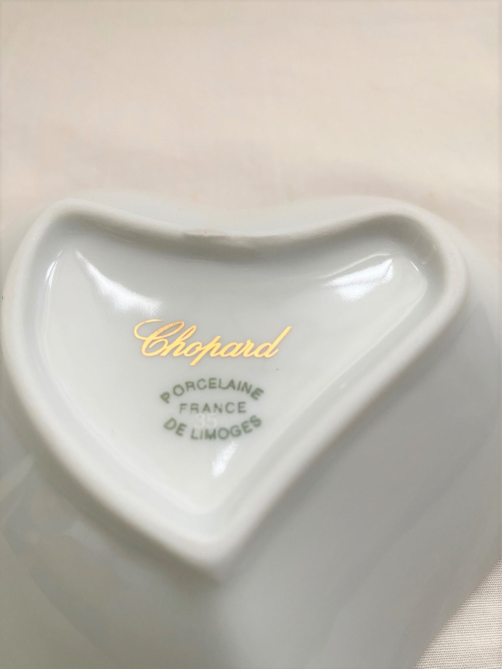 Chopard limoges heartshape trinket tray