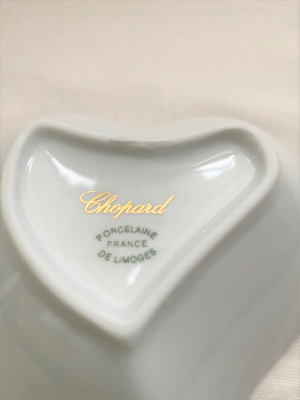 Chopard limoges heartshape trinket tray