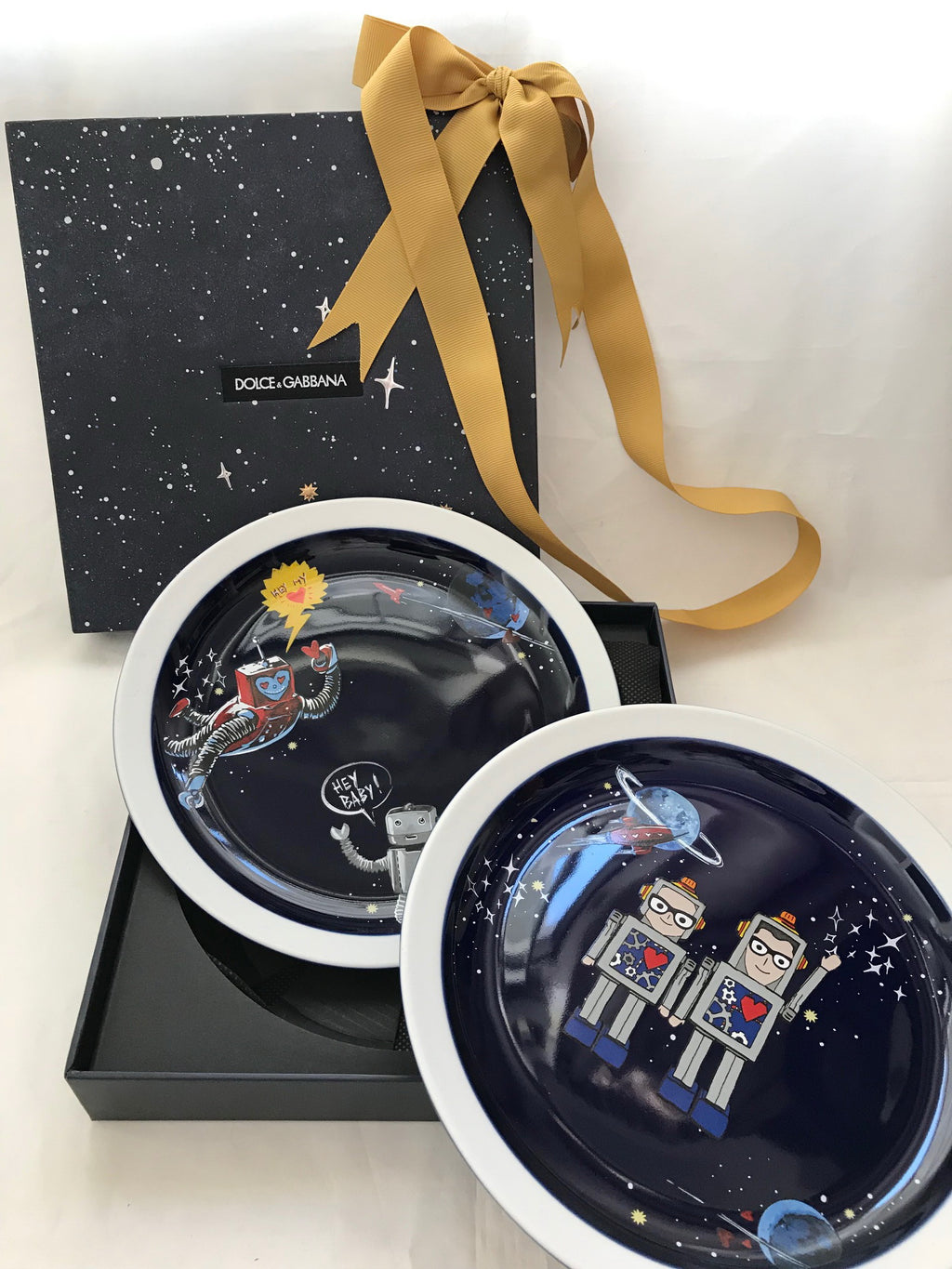 Dolce & Gabbana 2018 space cartoon porcelain plate dish box set