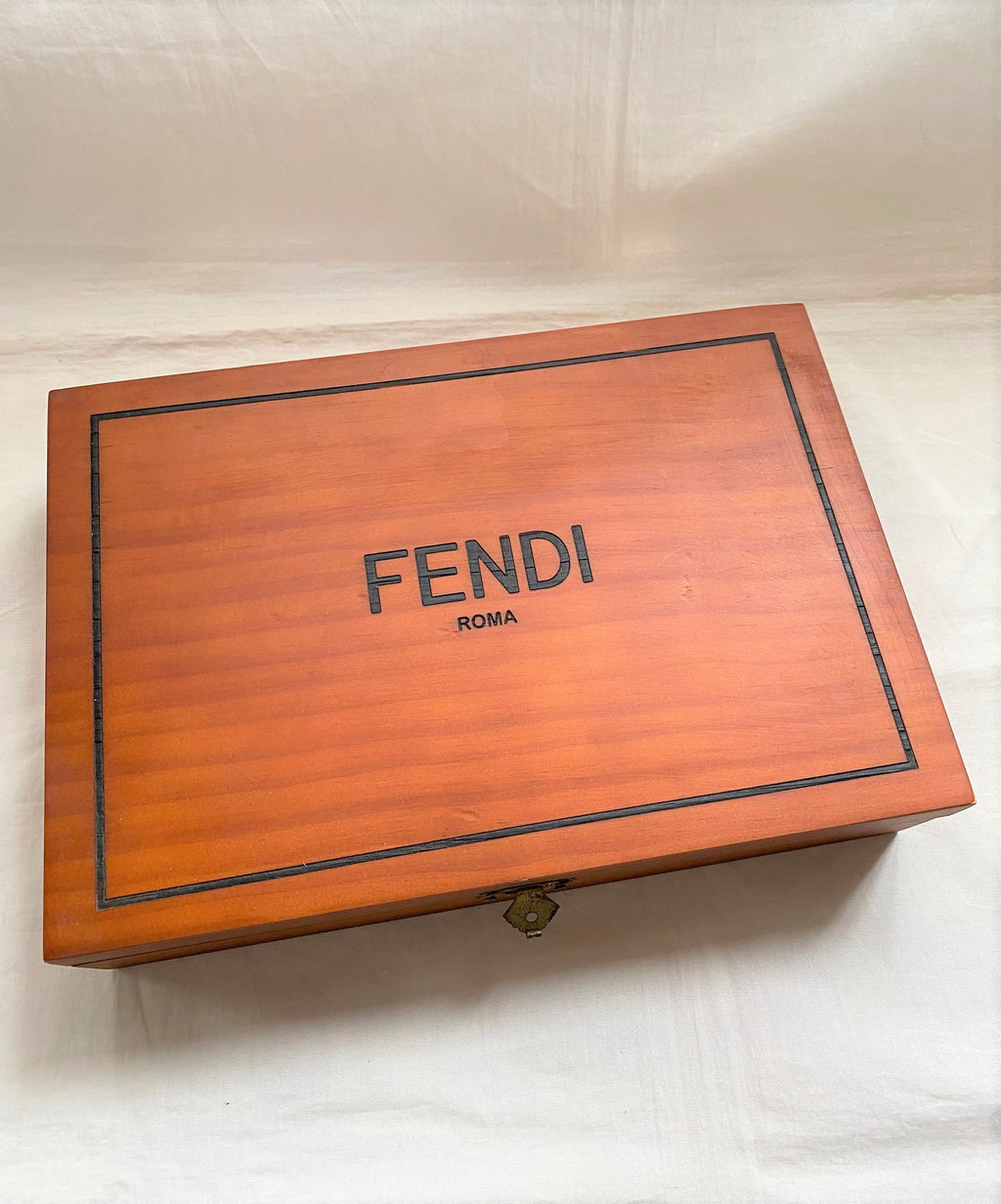 Fendi 2014 Mid-Autumn festival wooden accessories storage box