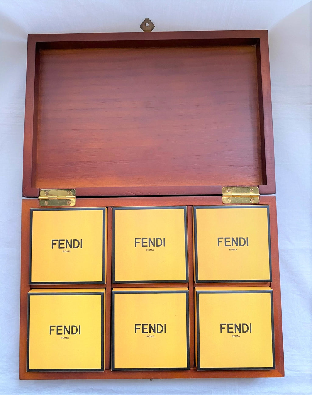 Fendi 2014 Mid-Autumn festival wooden accessories storage box