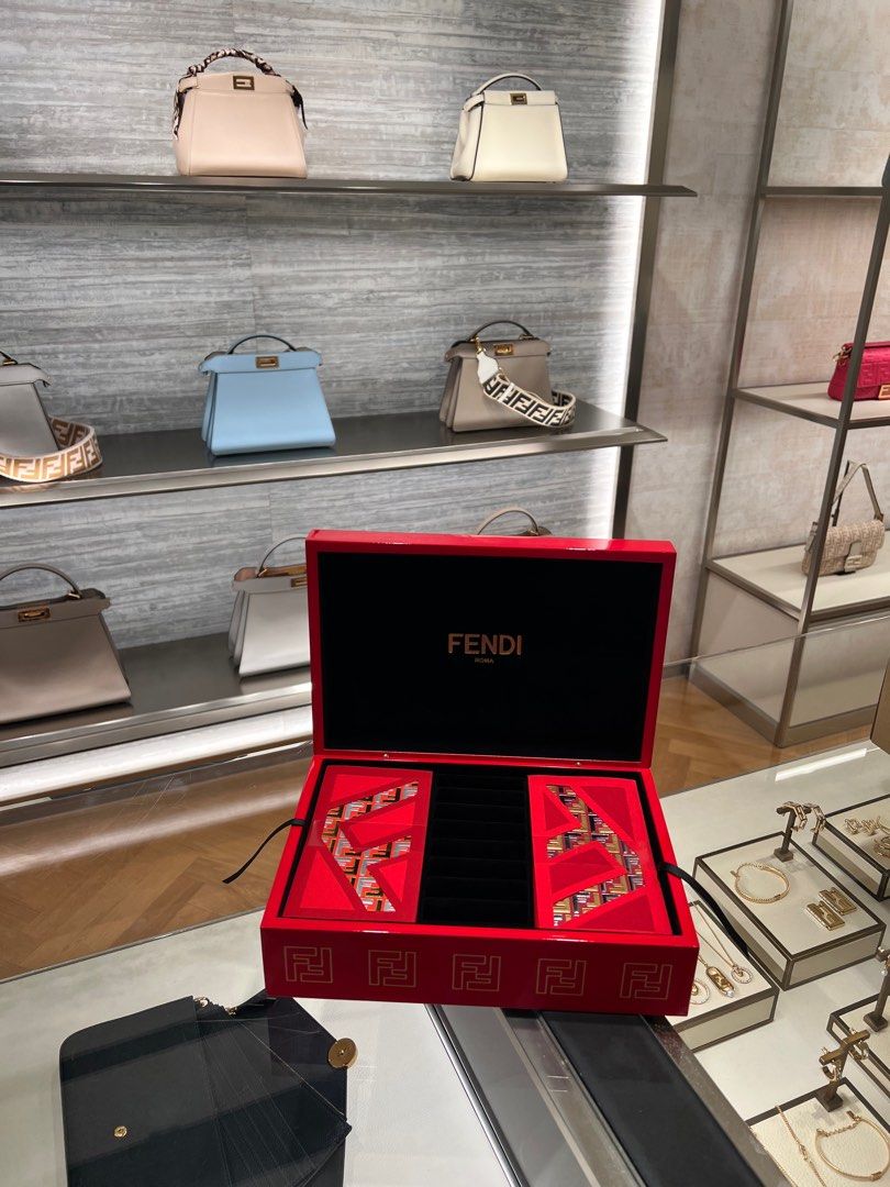 Fendi 2023 Chinese New Year FF logo jewelry box with red packets