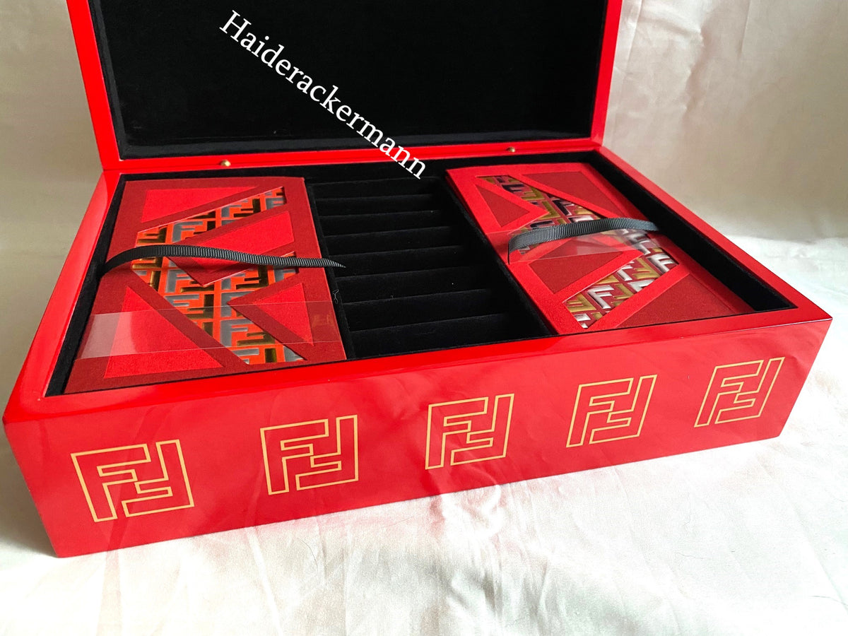 Fendi 2023 Chinese New Year FF logo jewelry box with red packets