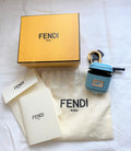 Fendi blue snakeskin AirPods case