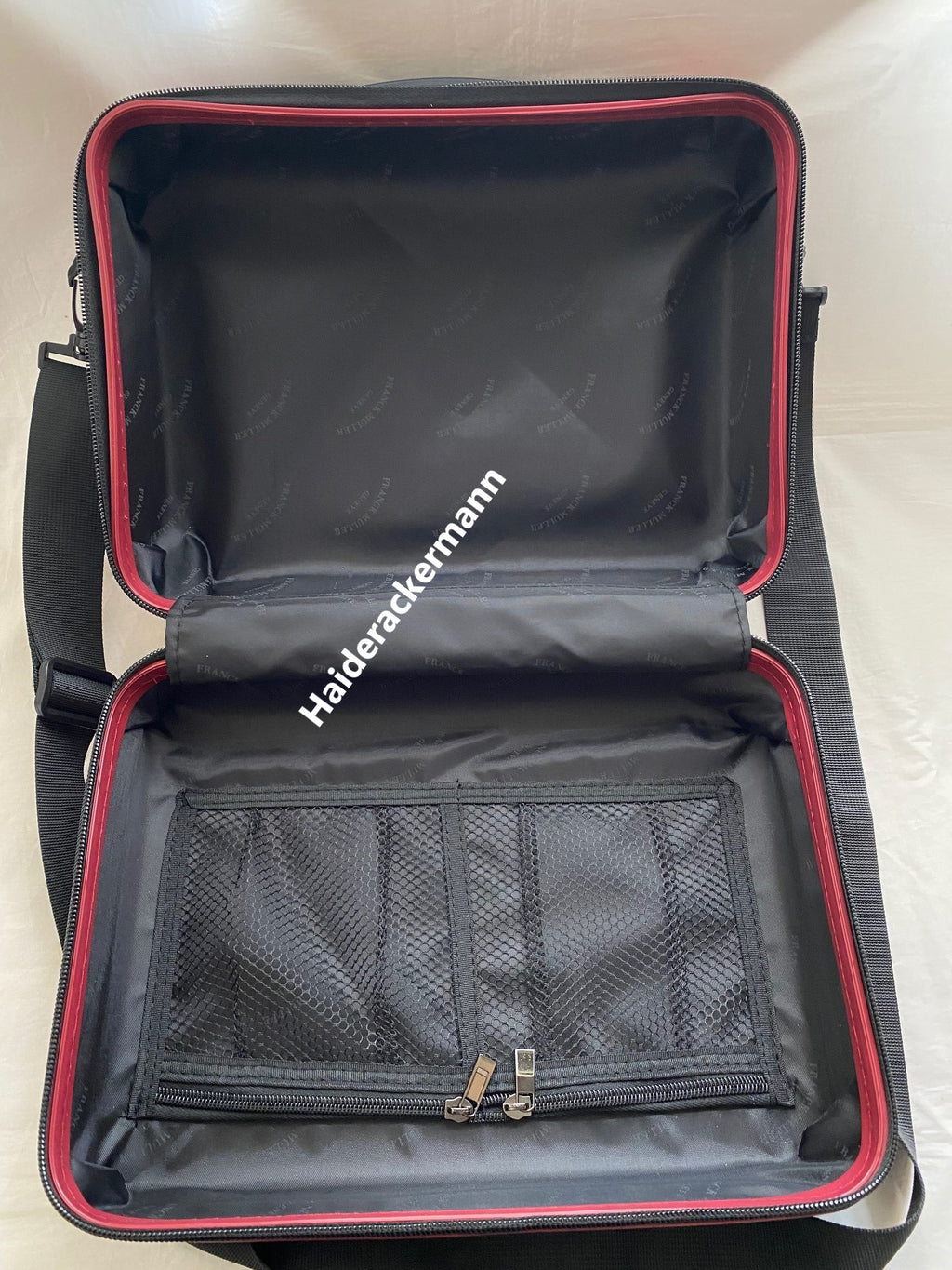 Franck Muller 2019 Christmas red crossbody luggage bag