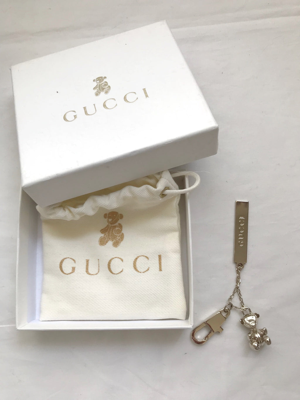 Gucci 2010 UNICEF charity program bear keyring