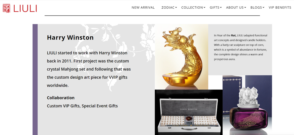 Harry Winston 2020 crystal glass rat candle holder