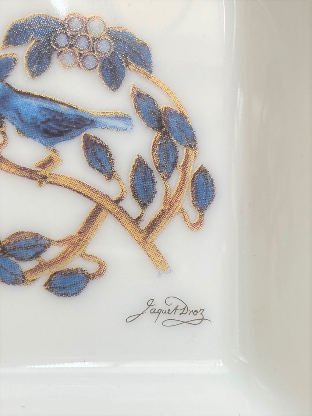 Jaquet Droz 275th anniversary limoges porcelain trinket tray box set