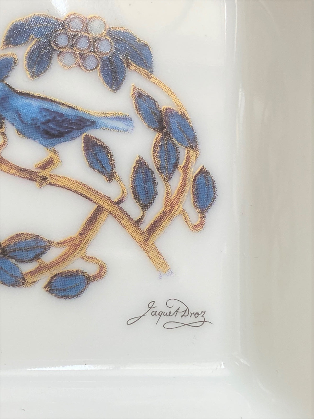 Jaquet Droz 275th anniversary limoges porcelain trinket tray box set