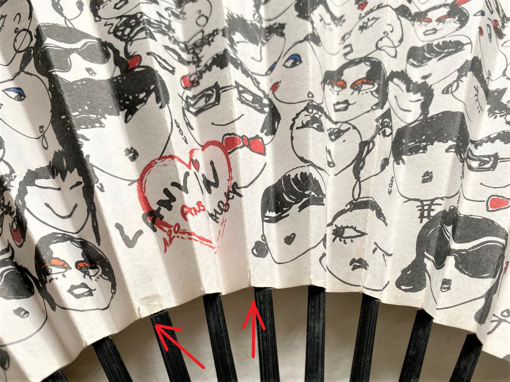 Lanvin 120th anniversary Alber Elbaz cartoon drawing folding fan