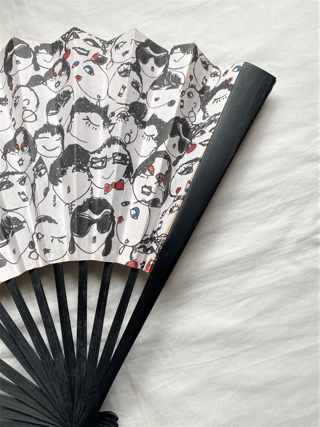 Lanvin 120th anniversary Alber Elbaz cartoon drawing folding fan