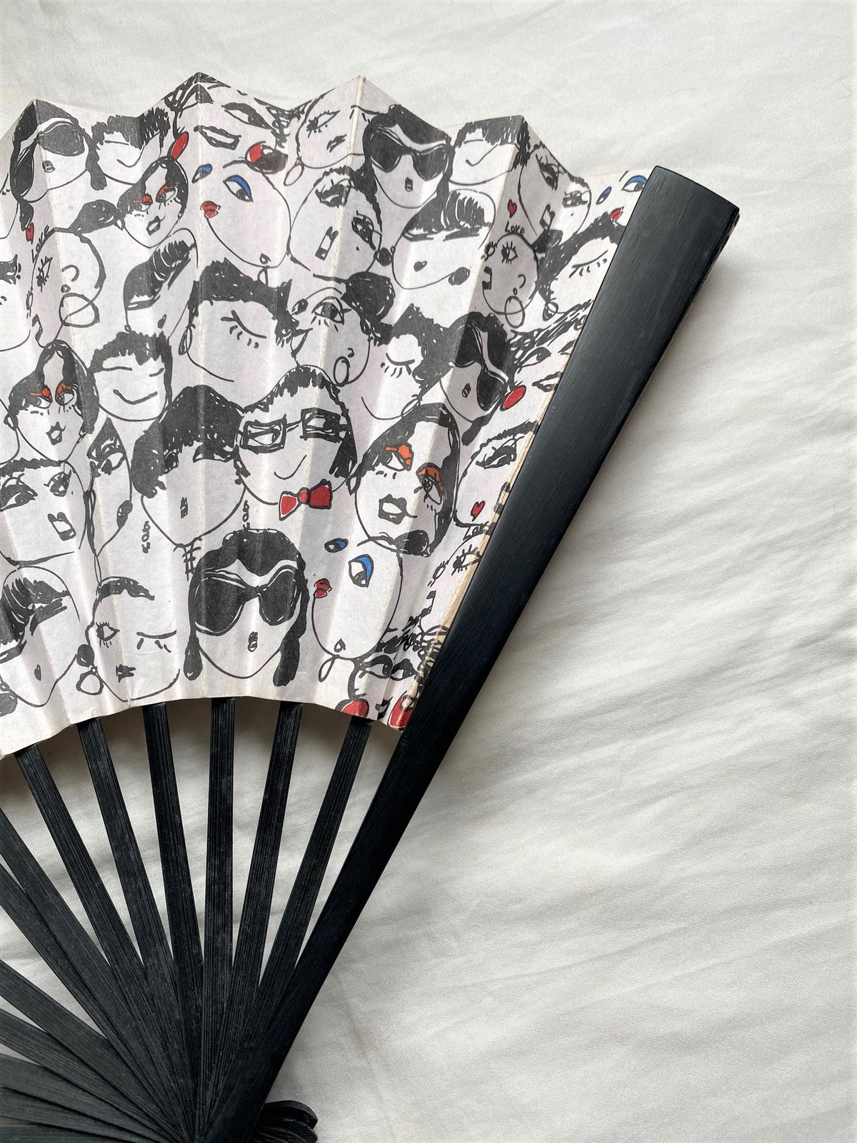 Lanvin 120th anniversary Alber Elbaz cartoon drawing folding fan